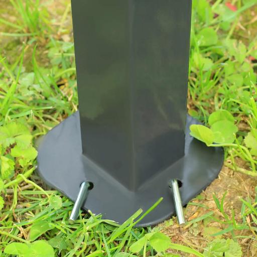 Gazebo de Exterior 3x4 m con Paredes Laterales Doble Techo 6 Puertas con Cremallera y 8 Orificios de Drenaje Crema [7]