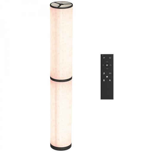 Lámpara de Pie Moderna Salón con Brillo Temperaturas de Color Ajustables Mando a Distancia Magnético Temporizador Beige [8]