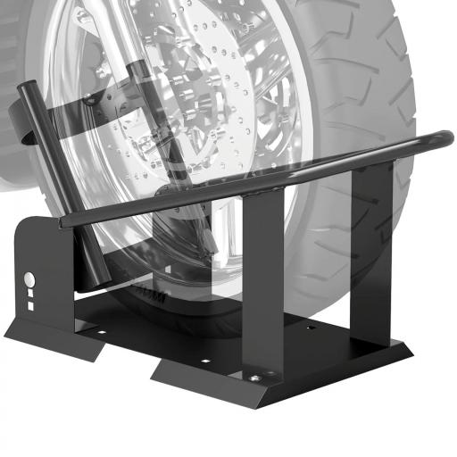 Soporte para Rueda Delantera de Motocicleta Carga 816,5 kg Robusta con Altura Ajustable para Ruedas Ø38,1-53,34 cm Negro [9]