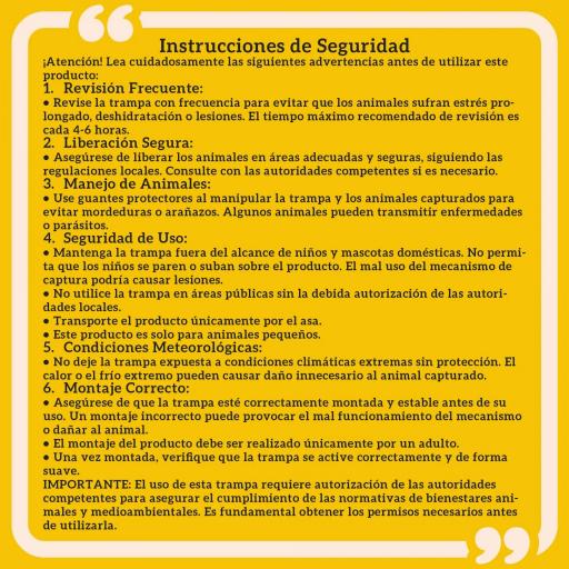 Trampa para Animales Vivos 100x24x30 cm con 2 Puertas y Marco de Acero para Interior y Exterior Marrón [3]