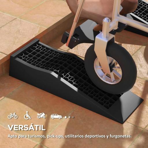 Conjunto de 2 Rampas para Coche de Plástico Rampas Portátiles Carga de hasta 3 Toneladas Rampas para SUV Furgonetas [7]