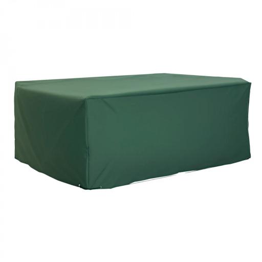 Funda para Muebles de Jardín Exterior Impermeable Tela Oxford con Cierre de Cordón y Ojales 222x155x67 cm Verde Oscuro [9]