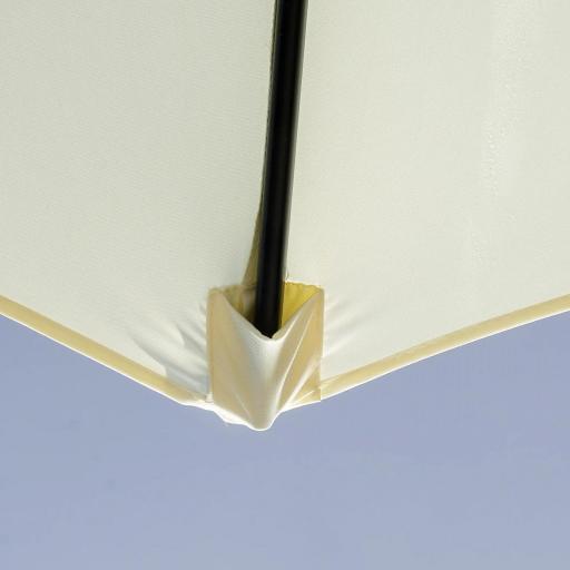 Sombrilla de Jardín Ø295x250 cm con Manivela Parasol Exterior con Mecanismo de Inclinación y Poste Desmontable Beige [7]