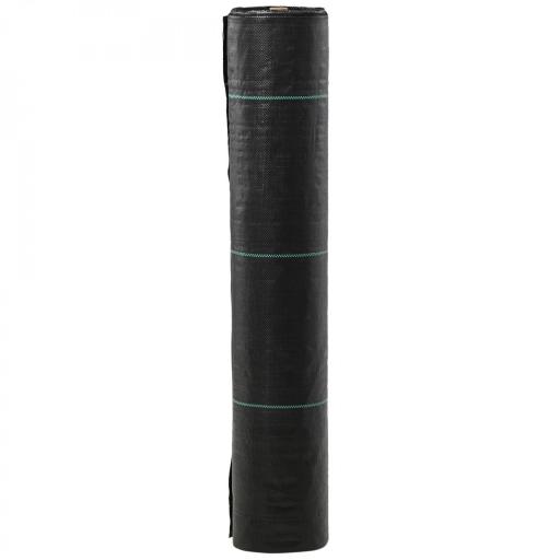 Malla Geotextil 2x50 m Malla de Jardín contra Malas Hierbas 130 g/m² Rollo de Malla Antimaleza Negro [7]
