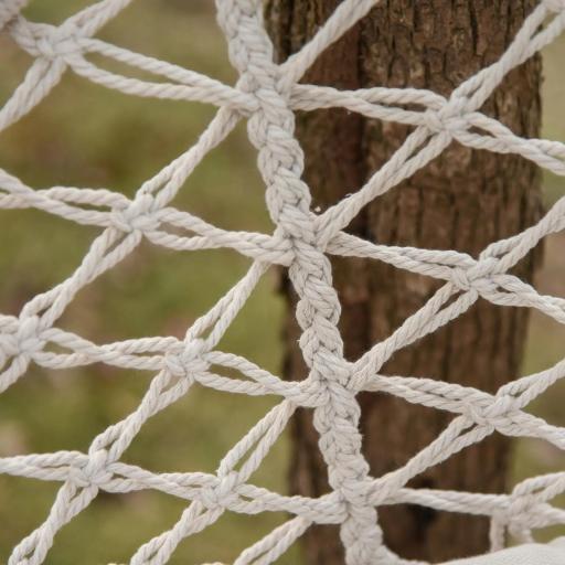 Silla Colgante Redondo de Ø60 cm Silla Hamaca Columpio con Cojín y Cuerda de Algodón para Interior y Exterior Carga 120 kg 80x80x42 cm Beige [6]