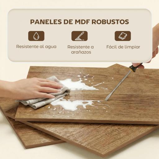 Librería en Forma de S de 5 Niveles para Salón Dormitorio Estudio Oficina 80x24x200 cm Roble [3]