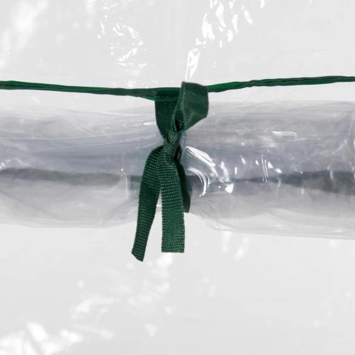 Invernadero con Puerta Enrollable y Estructura de Acero Invernadero de Jardín Terraza Patio 100x50x150 cm Transparente [5]