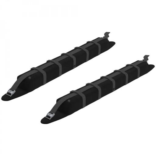 Barras de Transversales de Techo de Coche Baca Portaequipajes para Coche de 2 Piezas Carga máx.75 kg 85x10x8 cm Negro [7]