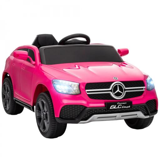 Coche Eléctrico para Niños Mercedes-Benz GLC Coupé 12V Mando a Distancia 2,4 G Motor Doble MP3 Rosa [9]