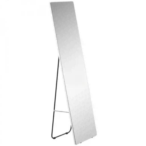 Espejo de Pie de Cuerpo Entero con Marco de Aleación de Aluminio de Estilo Moderno 45x37x158,5 cm Plata [8]