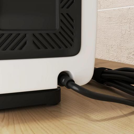 Secador para Perros de 2200W con Pantalla Digital Velocidad y Temperatura Ajustables 3 Boquillas Blanco [7]