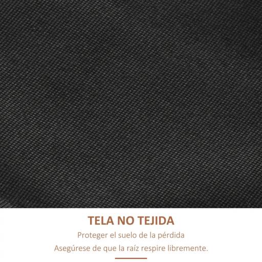 Jardinera de Madera de 4 Niveles Jardinera Elevada Exterior con Orificios de Drenaje 80x45x142 cm Naranja [3]