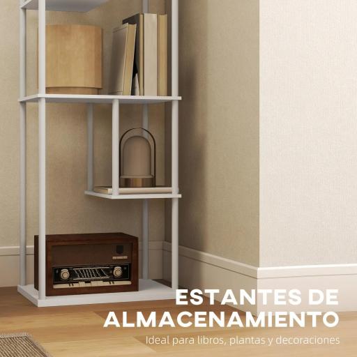 Lámpara de Pie con Estantes Temperaturas de Color Ajustable 3000K-6500K Control Remoto Bombilla E27 Blanco [7]