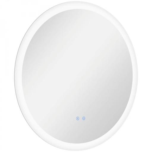 Espejo de Baño Redondo con Luces LED 70x70cm Espejo Antivaho 3 Luces de Colores Función de Memoria Interruptor Táctil [10]