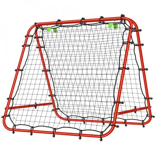 Red de Rebote Plegable con Ángulo Ajustable para Entrenamiento de Fútbol Béisbol y Tenis 100x95x90 cm Rojo [8]