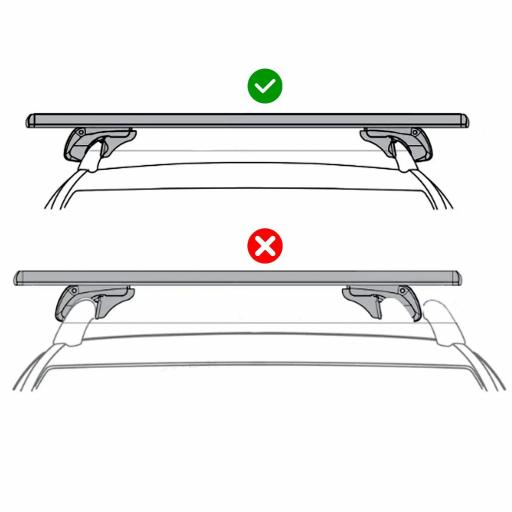 Barras de Techo Universales para Vehículos de Aluminio Bacas Portaequipajes Coche Automóvil Baca para Coche Universales con Cerradura Carga 75 kg 123,5 cm Plata [7]