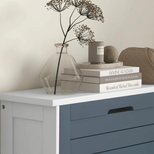 Mueble Zapatero Estrecho Armario Zapatero Alto con 3 Cajones Abatibles para 6 Pares de Zapatos 53x18x108,5 cm Gris [6]