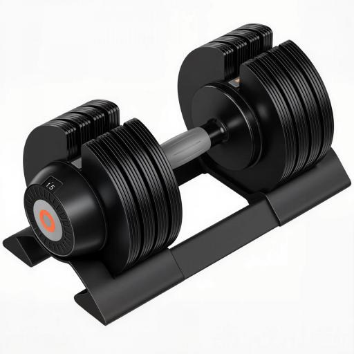 Mancuerna Ajustable 4 en 1 20 kg Ajuste Rápido de Peso con Base de Almacenaje Mango Antideslizante para Gimnasio en Casa [8]