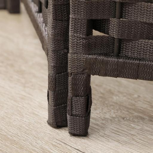 Biombo Separador de Ambientes de 6 Paneles Biombo Plegable 240x170 cm para Salón Dormitorio Oficina Marrón [3]