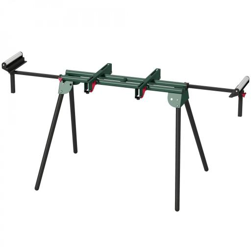 Soporte Sierra Ingletadora Universal con Rodillos Extensibles 94-195 cm Ajustable y Plegable Carga 150 kg Verde [8]