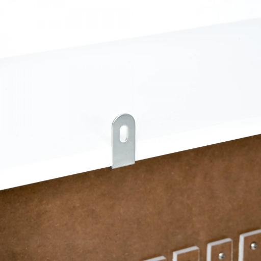 Cubre Radiador 78x19x82 cm Cubierta de Radiador de MDF Moderno con Estante Carga 10 kg y Dispositivo Antivuelco para Sala de Estar Dormitorio Blanco [4]