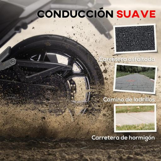 Moto Eléctrica para Niños de +3 Años con Licencia Honda con USB MP3 Luz LED y Velocidad 3 km/h Carga 30 kg Rojo [7]