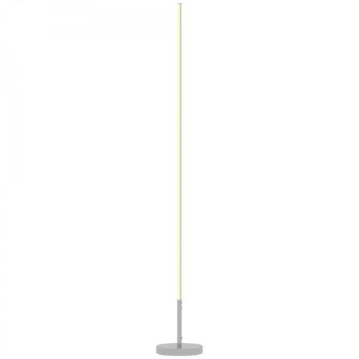 Lámpara de Pie Moderna Salón con Brillo Temperaturas de Color Ajustables Mando a Distancia Magnético Gris Plateado [8]