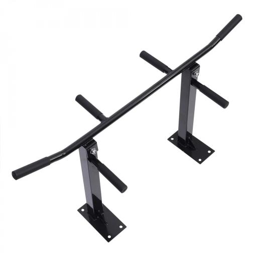 Barra de Dominadas en Techo Barra para Dominadas de Acero Barra de Tracción para Entrenamiento Casa 105,5x28x49 cm Negro [5]