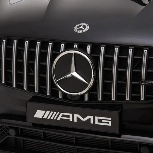 Coche Eléctrico para Niño +3 Años con Licencia de Mercedes 12V con Mando a Distancia Música y Luces Negro [8]