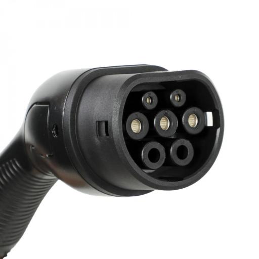 Cargador Coche Eléctrico Tipo 2 3,5kW 5m 6-16A Temporizador 1-12h Enchufe Schuko Pantalla LCD IP65 de Pared Bolsa Negro [13]
