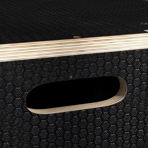 Cajón de Salto Pliométrico de Madera con Mangos Huecos Carga 120 kg para Casa Oficina Gimnasia 40,5x35,5x30,5 cm Negro [7]