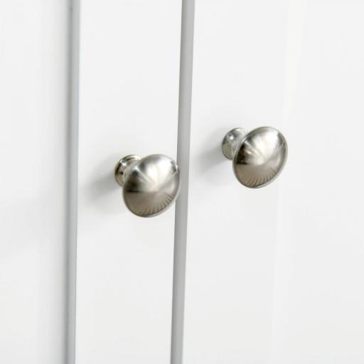 Armario de Baño con 1 Cajón 2 Puertas y Estante Interior Ajustable Mueble Auxiliar de Almacenaje Multifuncional para Salón Cocina Antivuelco 60x30x80 cm Blanco [3]