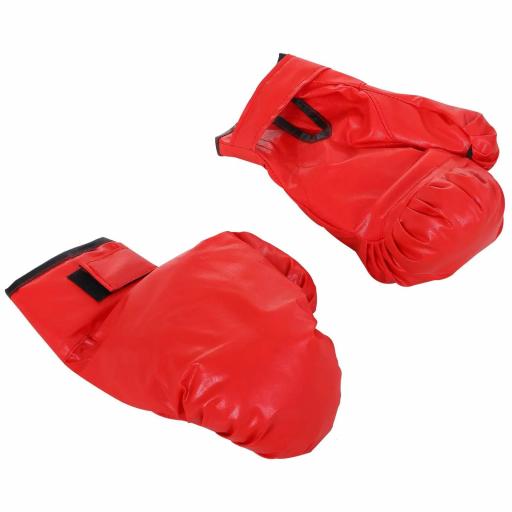 Saco de Boxeo de Pie con Altura Ajustable en 136-154 cm y Base Rellenable Pera de Boxeo con Soporte y Guantes Negro [7]