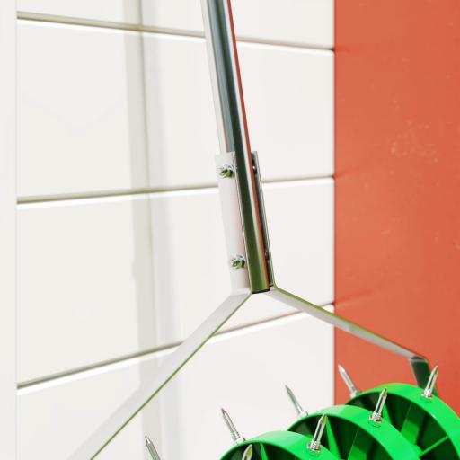 Rodillo Aireador de Césped con Clavos y Mango Desmontable de 100 cm en Tres Piezas para Aflojar el Suelo 45 cm Ancho [7]