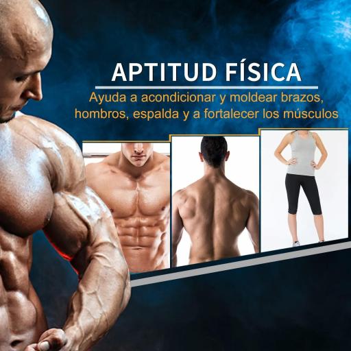 Juego de Mancuernas de 2x4 kg con Barra de Conexión Metálica y Cabeza Hexagonal para Entrenamiento en Casa Negro y Plata [4]