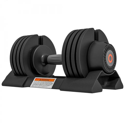 Mancuerna Ajustable 4 en 1 10 kg Ajuste Rápido de Peso con Base de Almacenaje Mango Antideslizante para Gimnasio en Casa [9]
