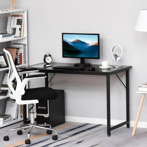 Escritorio para Hogar Oficina Mesa de Comedor Mesa de Ordenador Mesa de Estudio con Pies Ajustables Mobiliario Simple de Oficina 120x60x73cm Carga 70kg