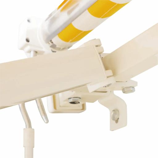 Toldo de Pared con Brazo Articulado y Manivela Marco Resistente de Aluminio y Cubierta de Poliéster 295x245 cm Naranja [4]