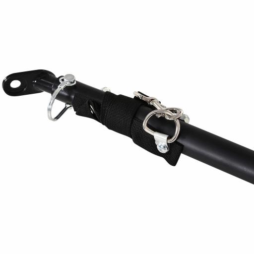 Remolque de Bicicleta Plegable para Carga 40kg Carga de Equipaje con Marco de Acero Ligero y Reflectores 139x71,5x49 cm Negro [7]
