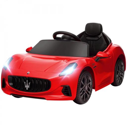 Coche Eléctrico Infantil Maserati Gran Turismo Folgore con Batería 12V Mando a Distancia Faros Bocina y Música MP3 Rojo [9]