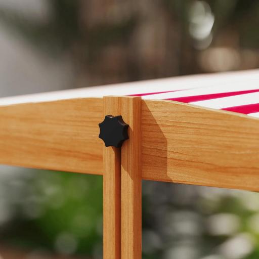 Arenero de Madera para Niños con Techo Regulable con Juguetes de Cocina Juego para Niños 3-7 Años 114x110x110 cm Marrón [7]