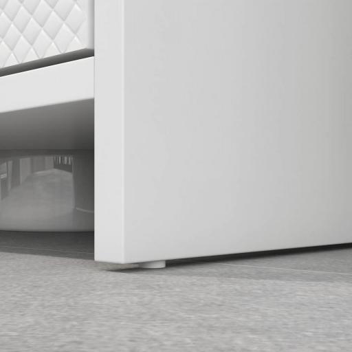 Mueble para Debajo del Lavabo Moderno con Estante Mueble Lavabo con Pie Anti-vuelco Carga 40 kg 60x30x60 cm Blanco [5]