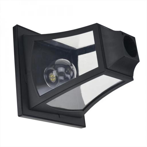 Farola Solar de Jardín con 3 Luces LED Impermeable IP44 Sensor de Noche Farol de Exterior 51,5x47x182,5cm Negro [6]