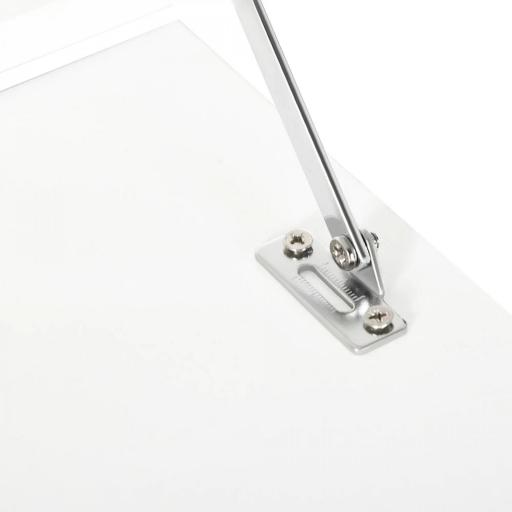 Escritorio Plegable de Pared Moderno Mesa Flotante Multifuncional con Estantes de Almacenamiento 64x20x60 cm Blanco [2]