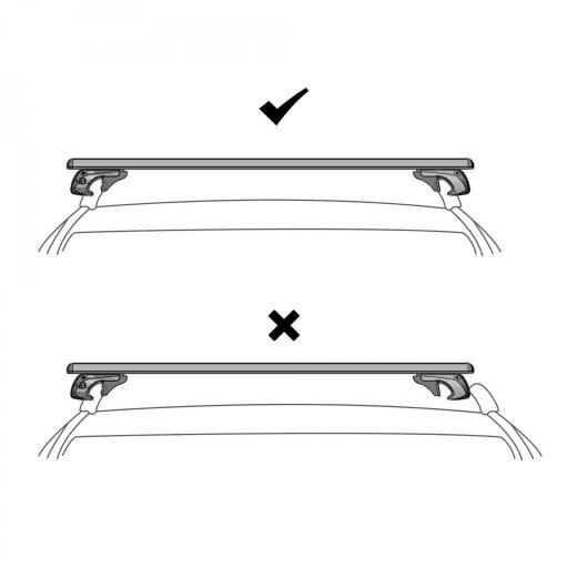 Barras de Techo Universales para Vehículos de Aluminio Bacas Portaequipajes Coche Automóvil Baca para Coche Universales con Cerradura Carga 75 kg 135 cm Plata [6]