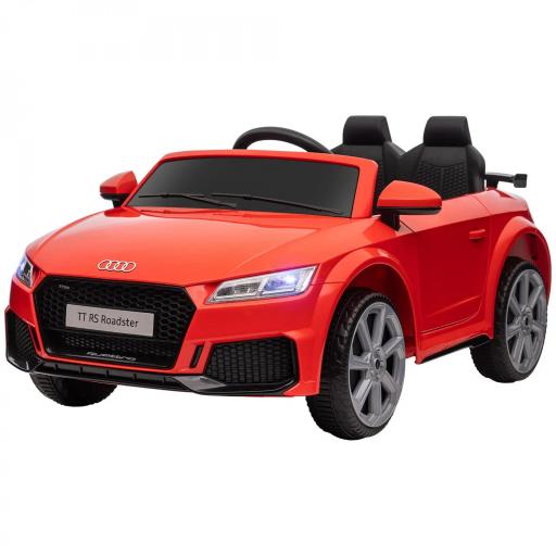 Coche Eléctrico para Niños de 3+ Años Audi TT Eléctrico 12V con Velocidad 3 km/h Mando a Distancia 102x60x44 cm Rojo [9]