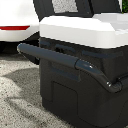 Nevera Portátil 40L con Doble Zona Refrigerador de Coche -20℃-20℃ 12/24V DC y 100-240V AC 80x47,5x46,6cm Negro [7]