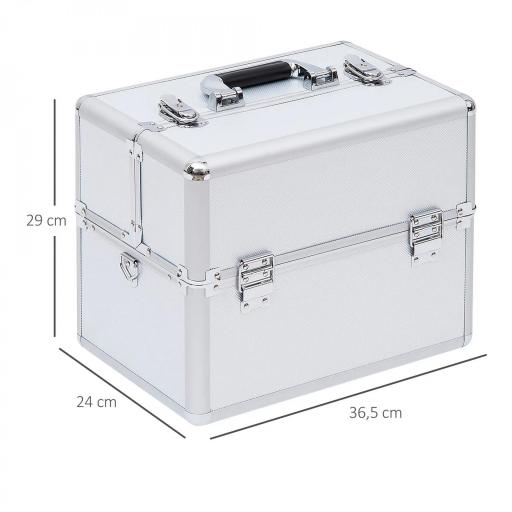 Maletín Maquillaje 36'5x24x29cm 3 Niveles Maleta Neceser Cosmetica Profesional [1]