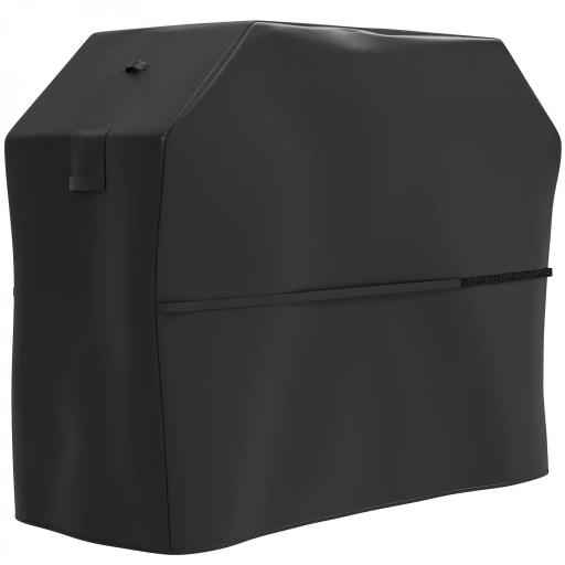 Funda para Barbacoa Exterior Impermeable de Tela Oxford 600D con Ventilación y Cierres de Velcro Negro 147x61x122 cm [9]