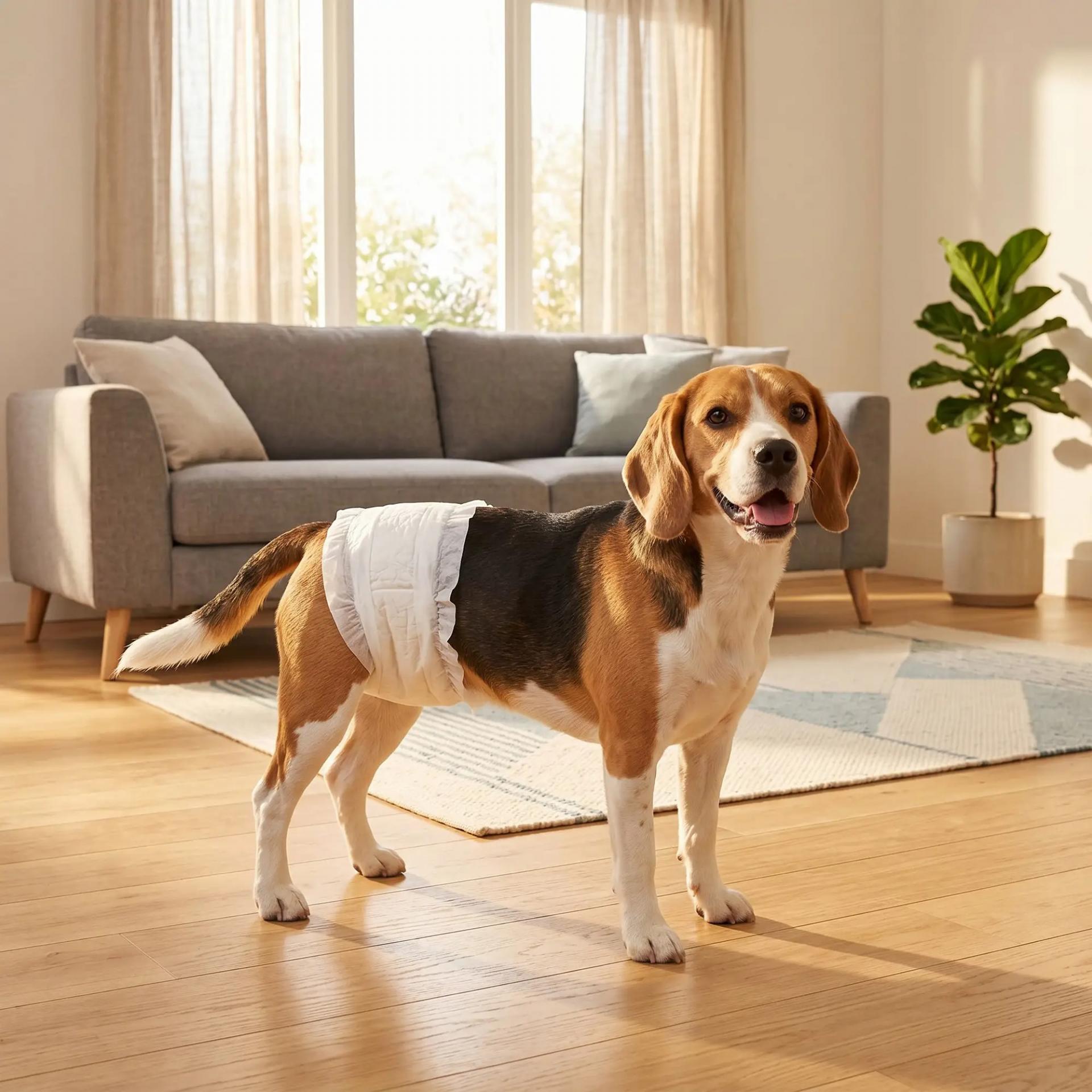 Pañales Desechables para Perros Machos 48 Unidades Súper Absorbentes Antifugas para Cachorros Talla M